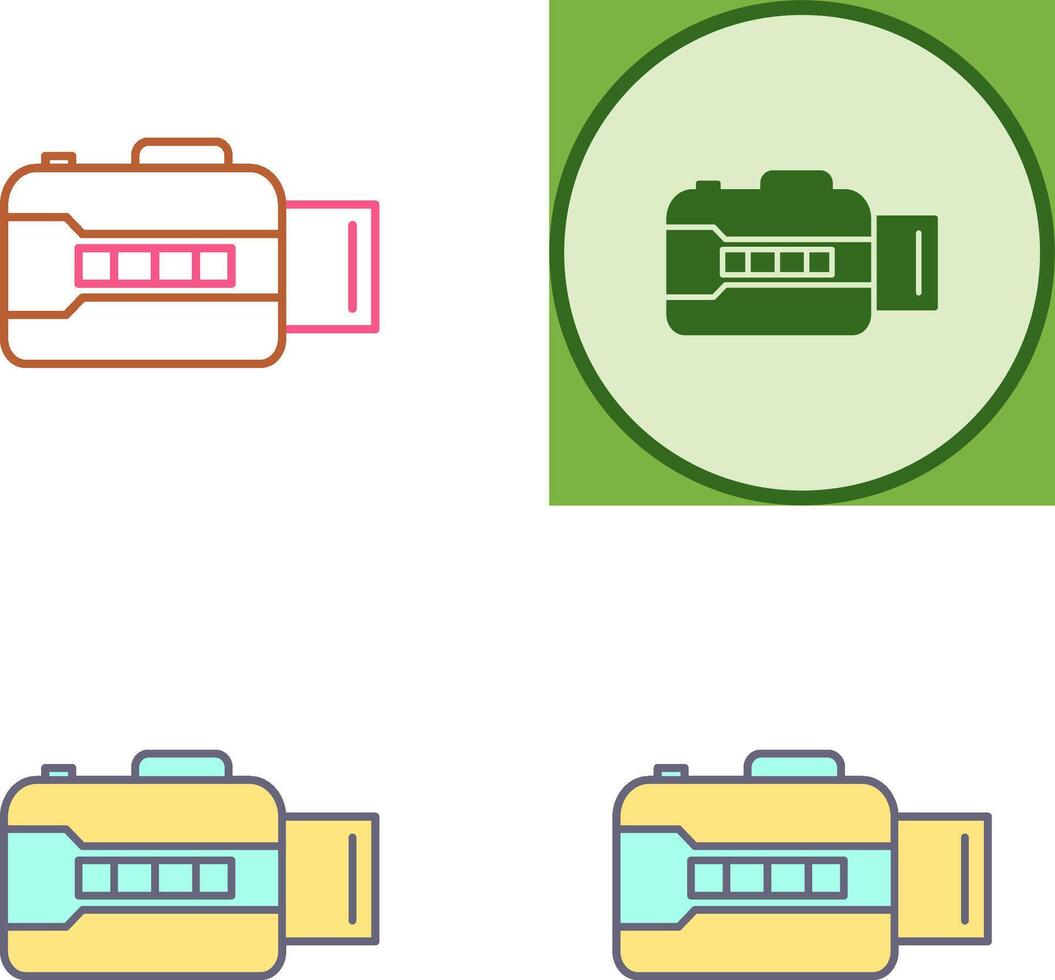 Unique Open Camera Icon Design vector