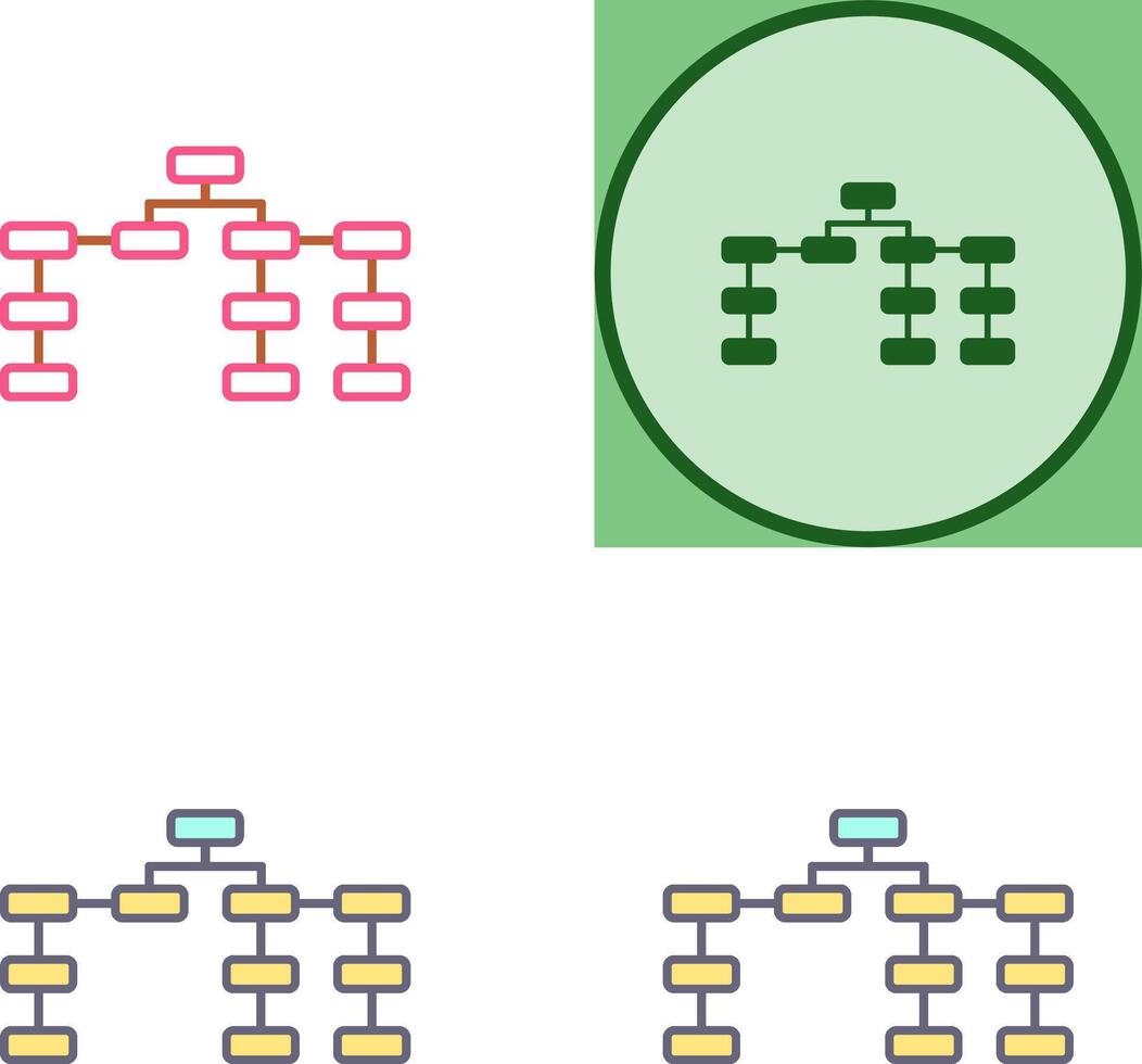 Unique Seo Structure Icon Design vector