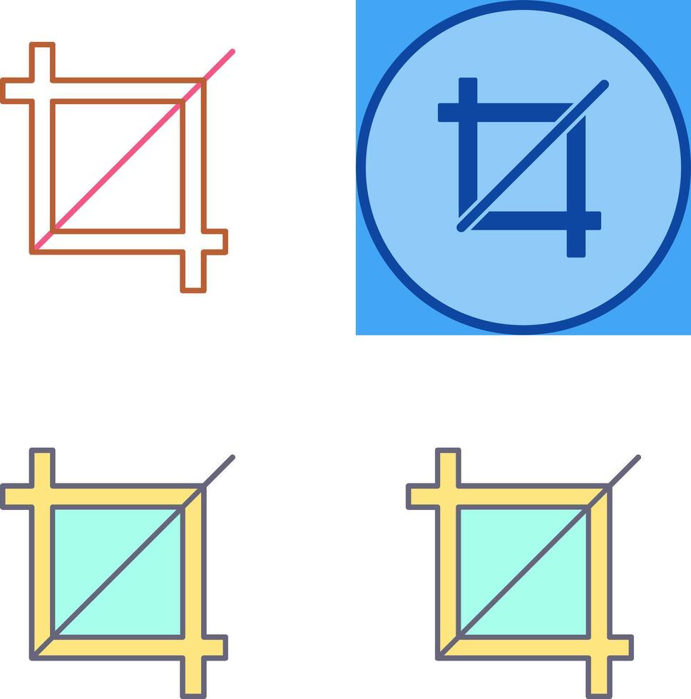 Unique Crop Icon Design vector