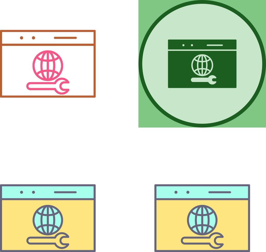 Unique Web Support Icon Design vector