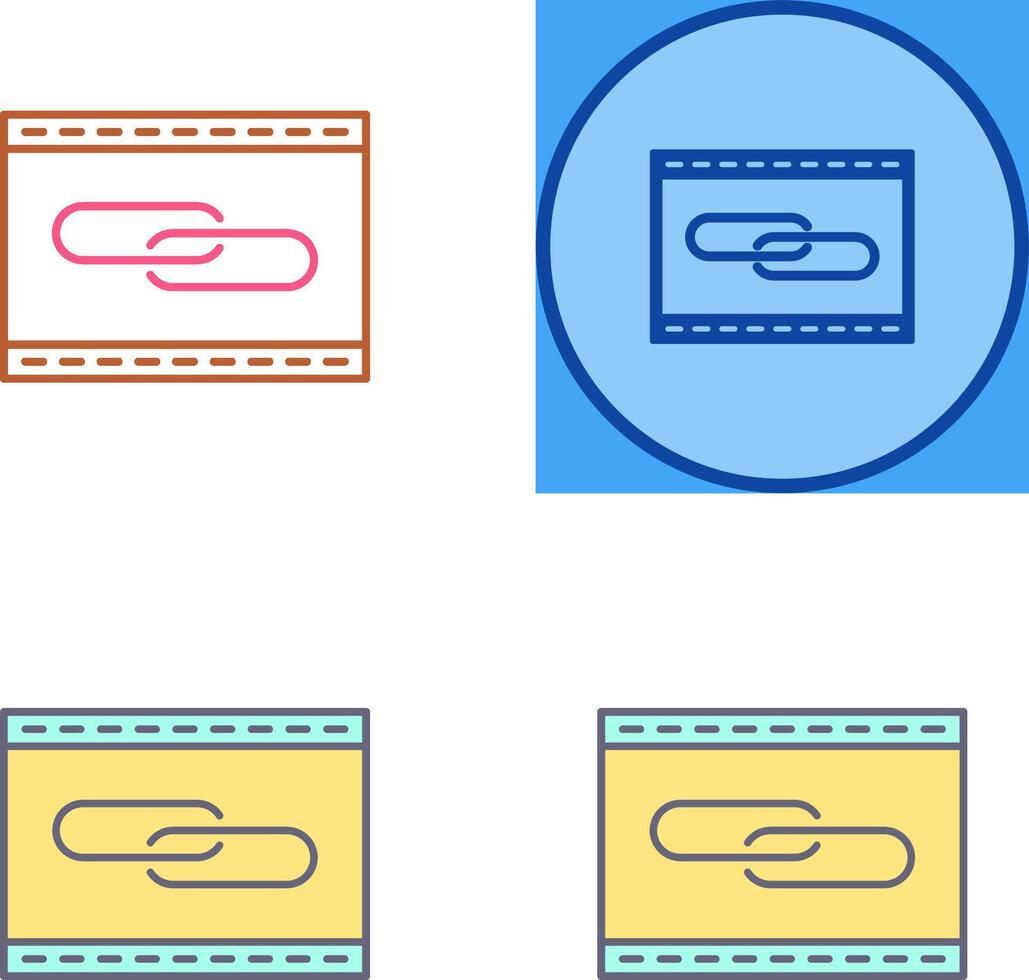 Unique Link Optimization Icon Design vector