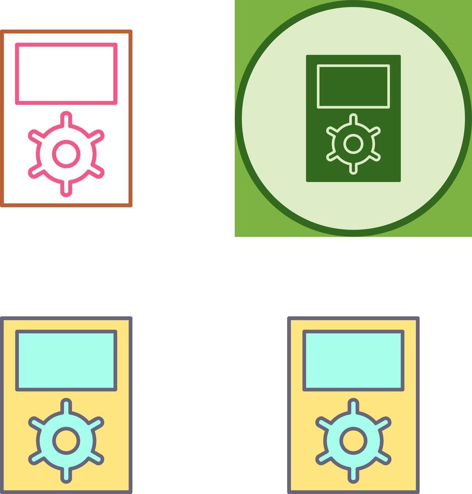 Unique Portfolio Management Icon Design vector