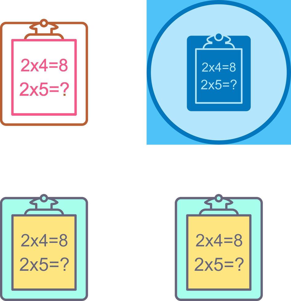 Unique Solving Question Icon Design vector