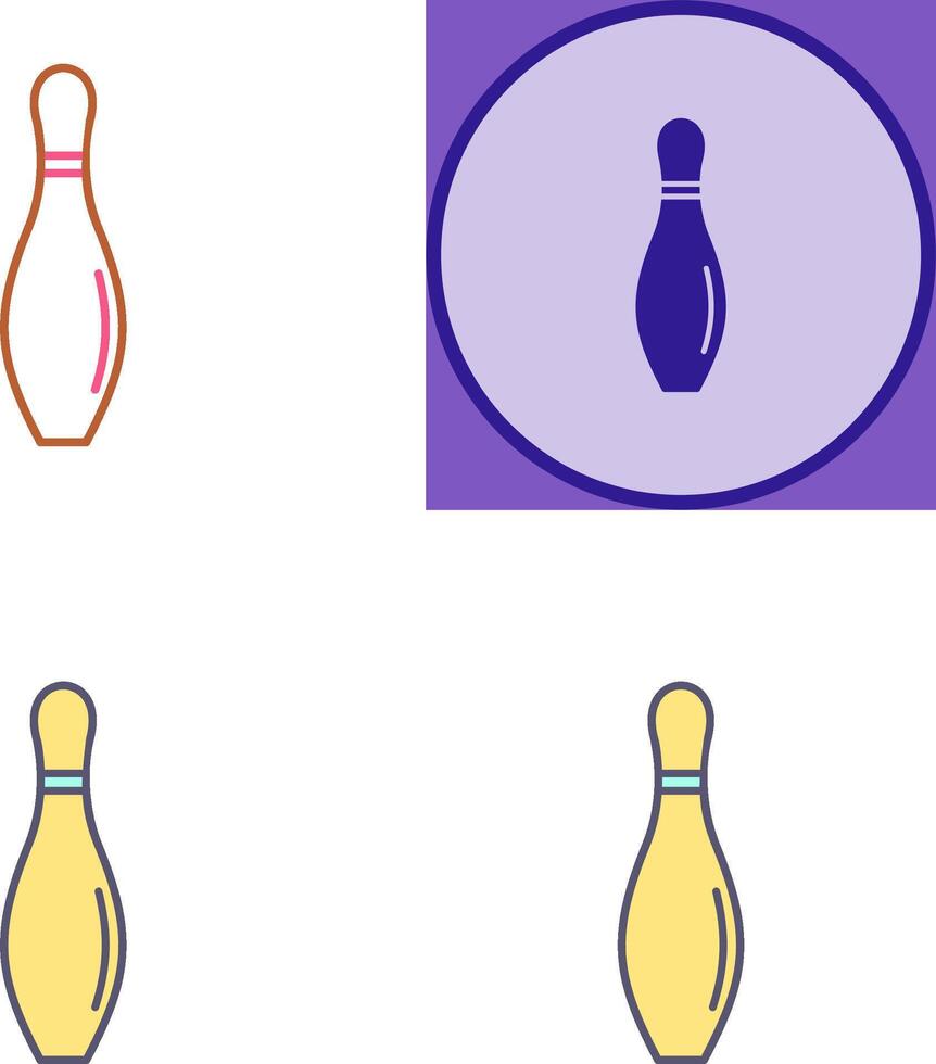 Bowling Pin Icon Design vector