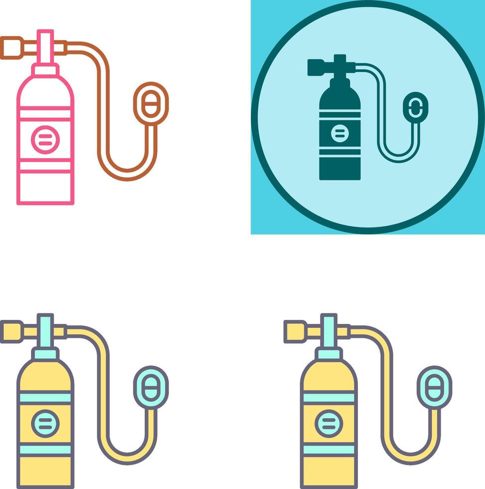 Oxygen Tank Icon Design vector