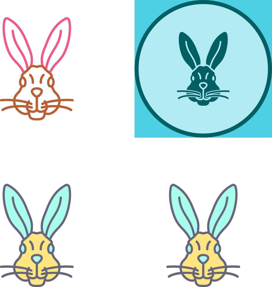 diseño de icono de conejo vector