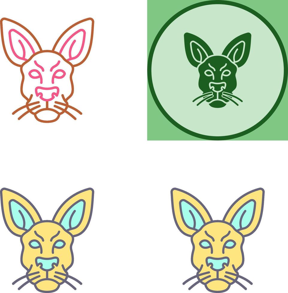 Kangaroo Icon Design vector