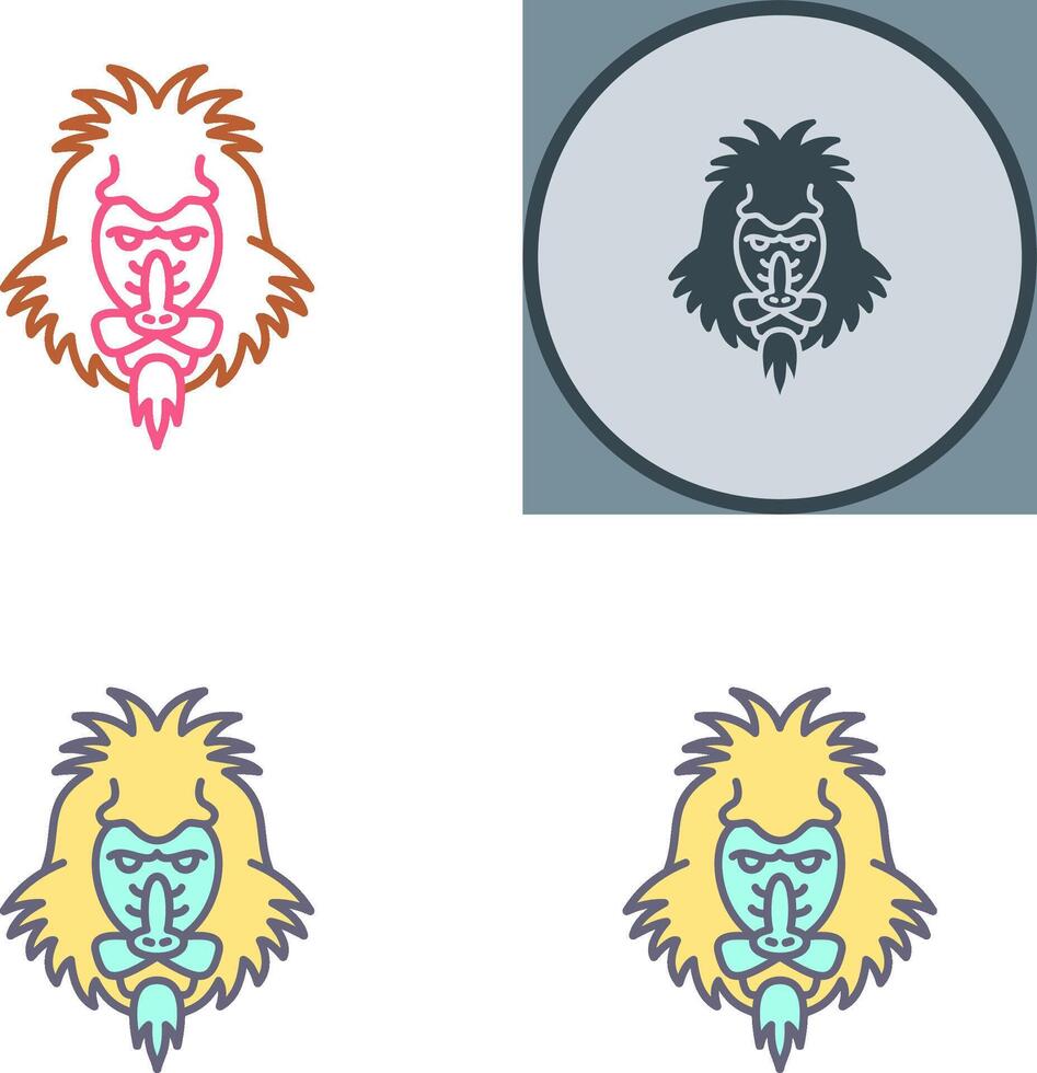 Mandrill Icon Design vector