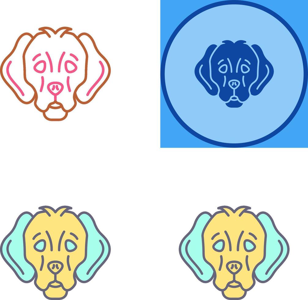 Dog Icon Design vector