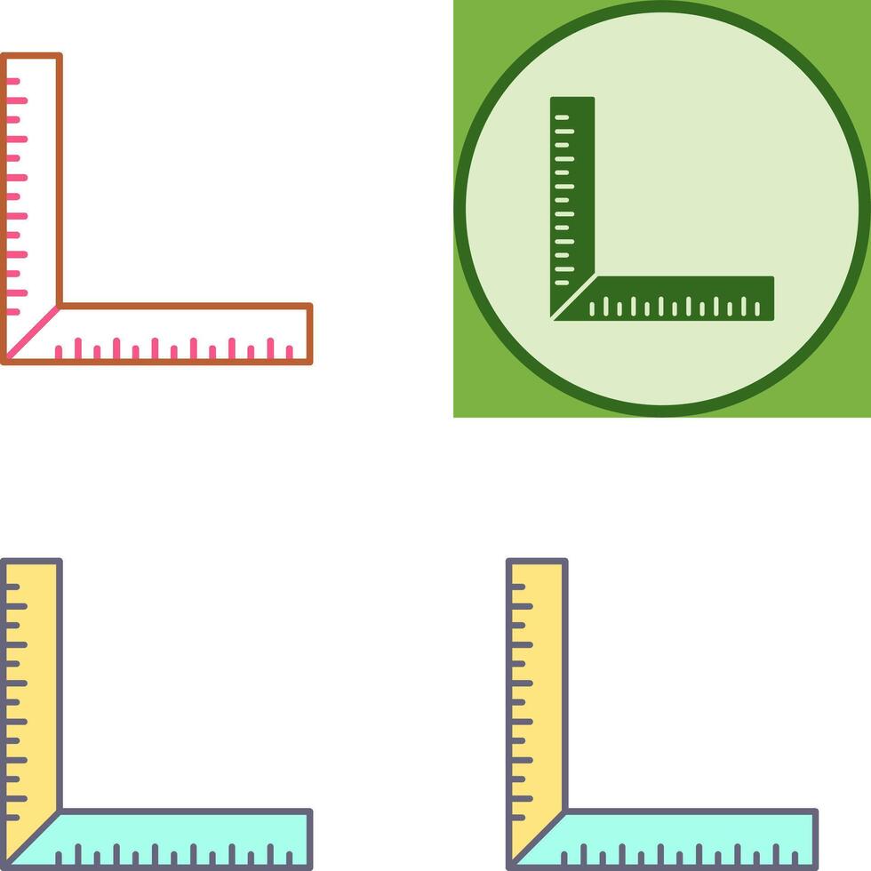 square Ruler Icon Design vector