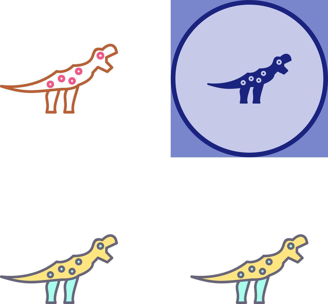 Dinosaur Icon Design vector