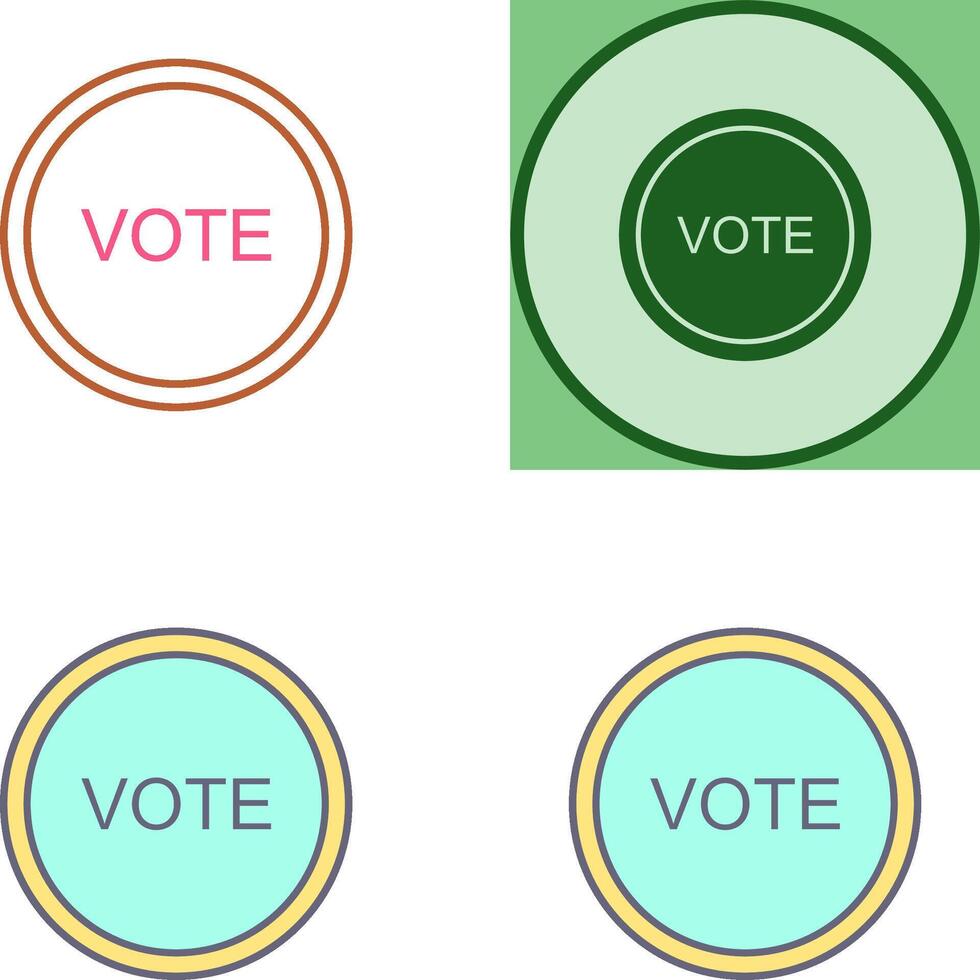 Vote Link Icon Design vector