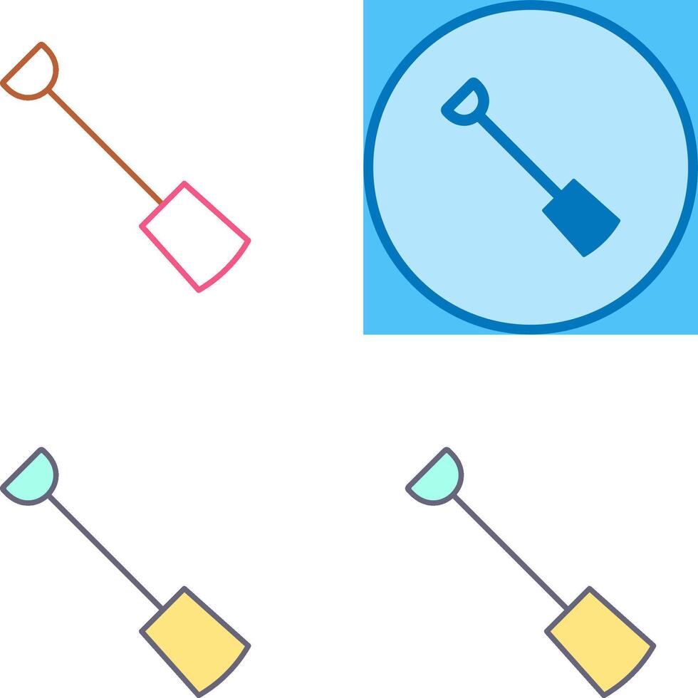 Hand Shovel Icon Design vector