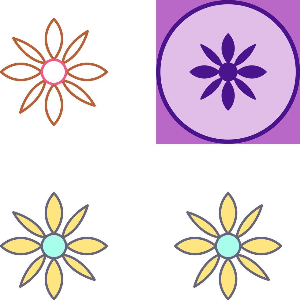 Flower Icon Design vector
