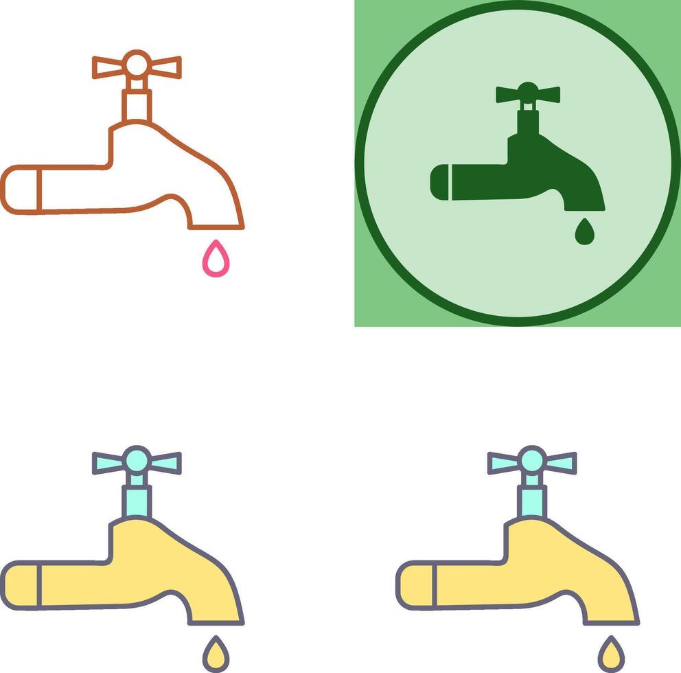 Water Tap Icon Design vector