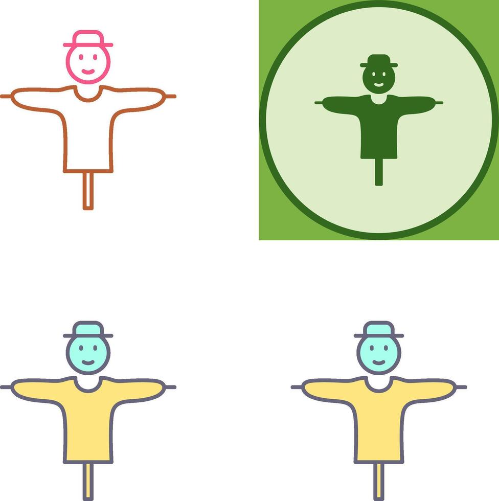 Scare Crow Icon Design vector