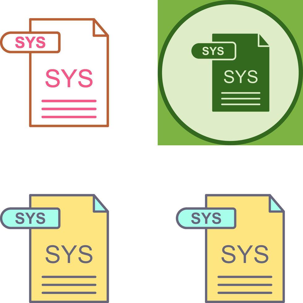 SYS Icon Design 44889937 Vector Art at Vecteezy