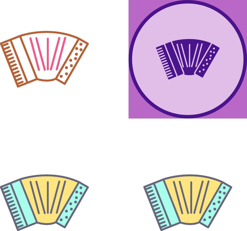 Accordion Icon Design vector