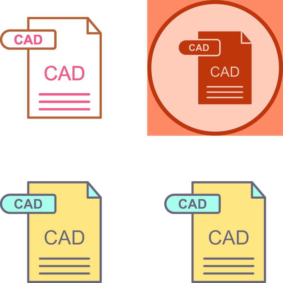 CAD Icon Design vector