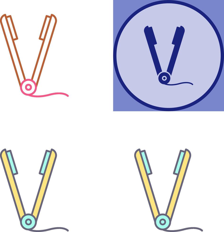Straightener Icon Design vector