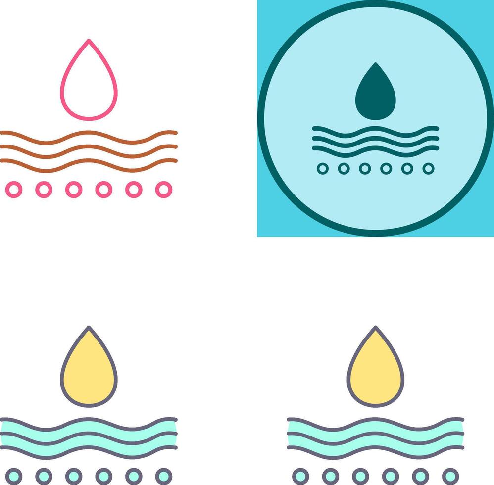 Moisture Icon Design vector