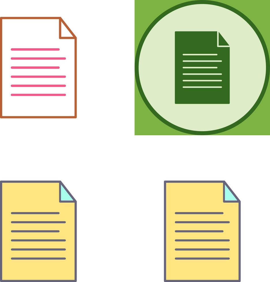 Sheet Icon Design vector