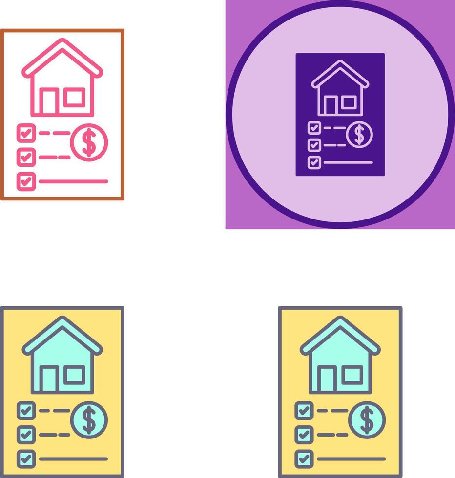List Icon Design vector