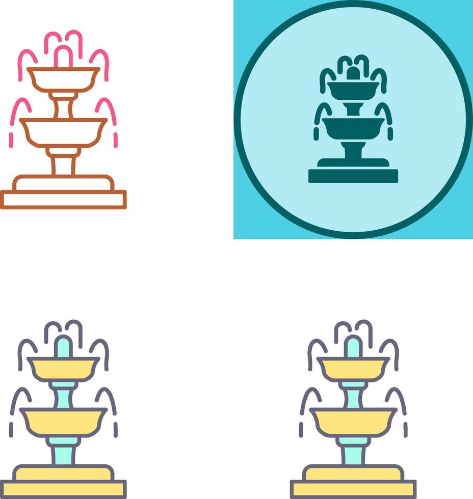 Fountain Icon Design vector