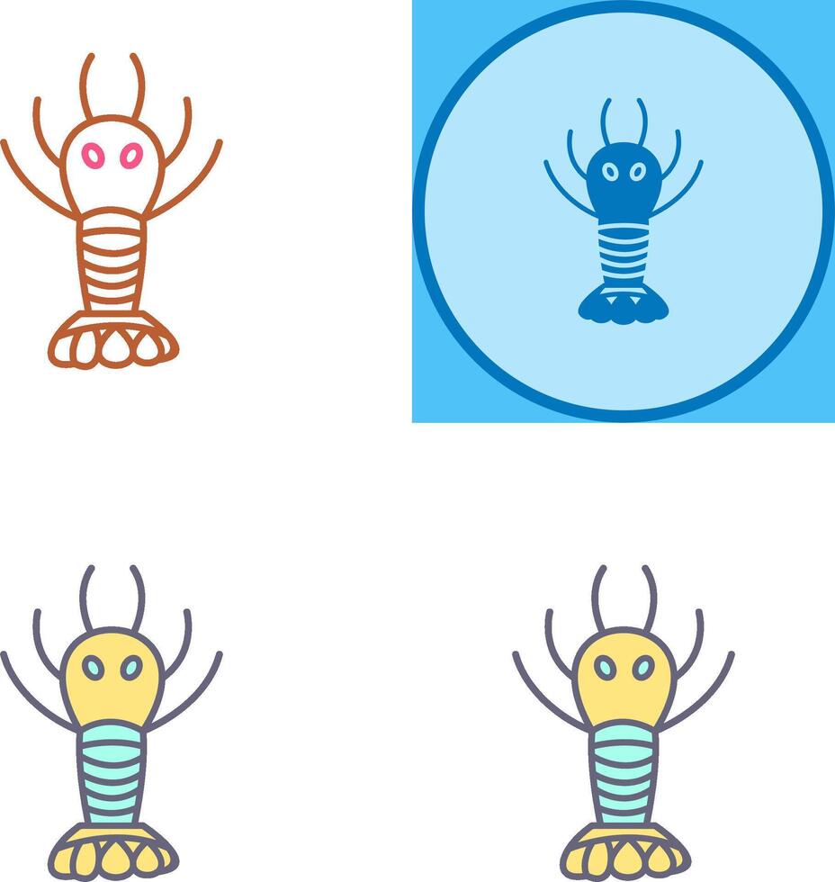Lobster Icon Design vector