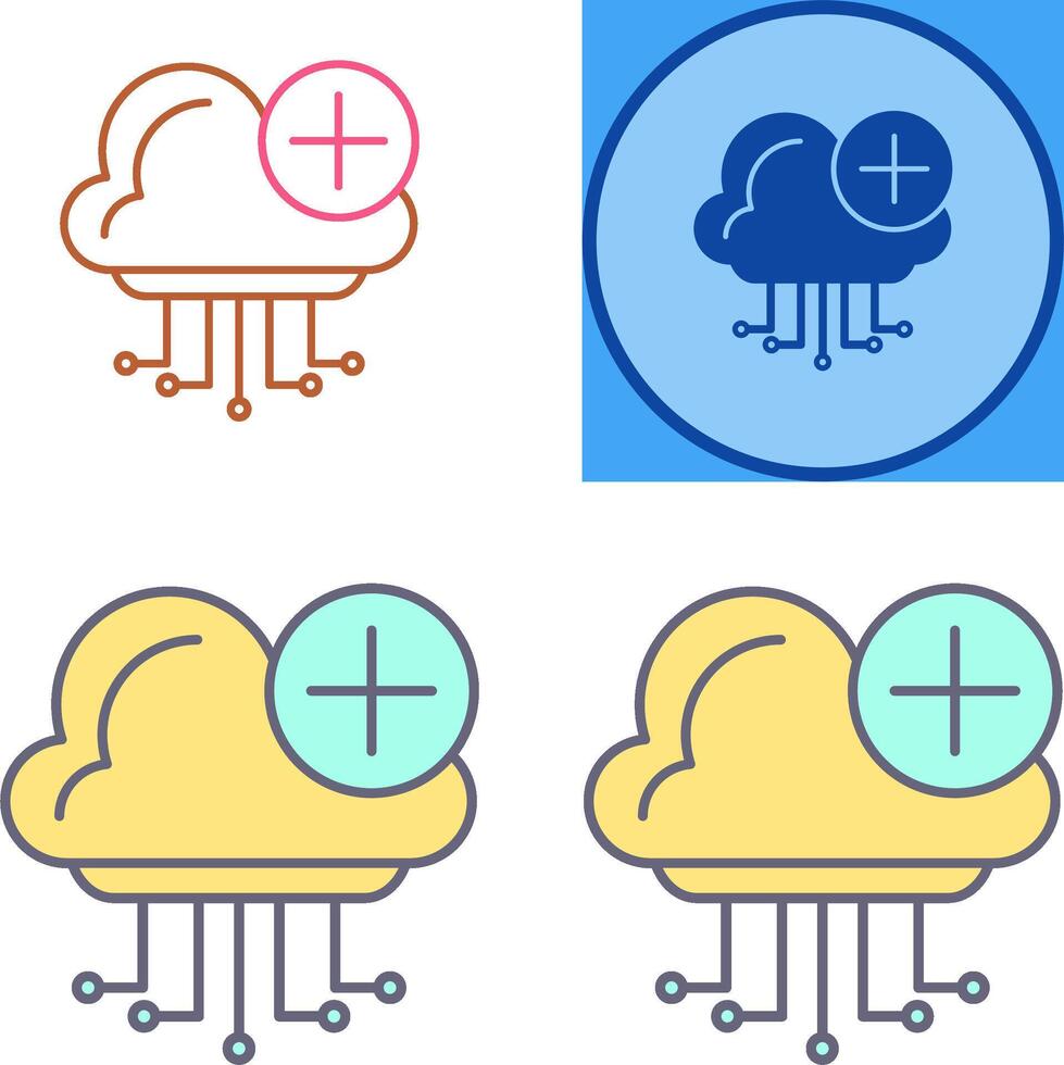 Cloud Computing Icon Design vector