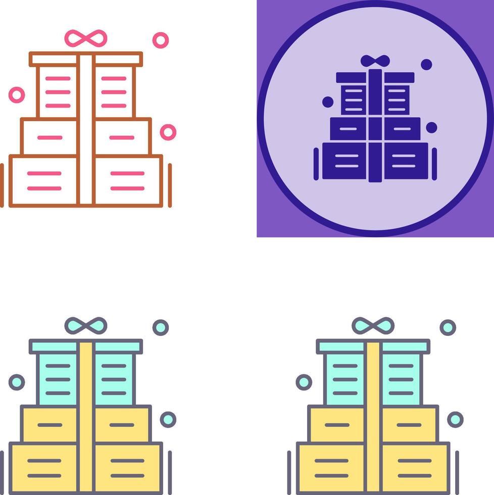 Gift Box Icon Design vector