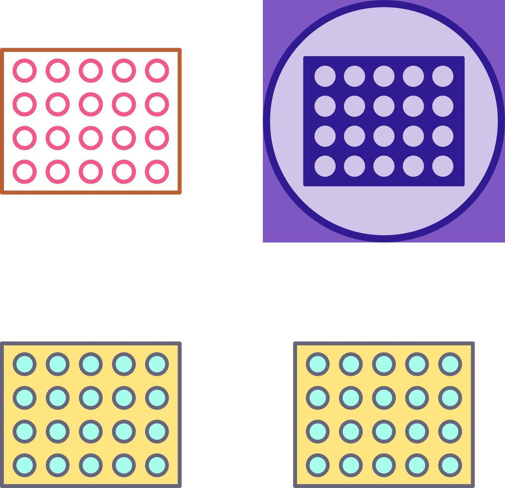 Colored Palette Icon Design vector