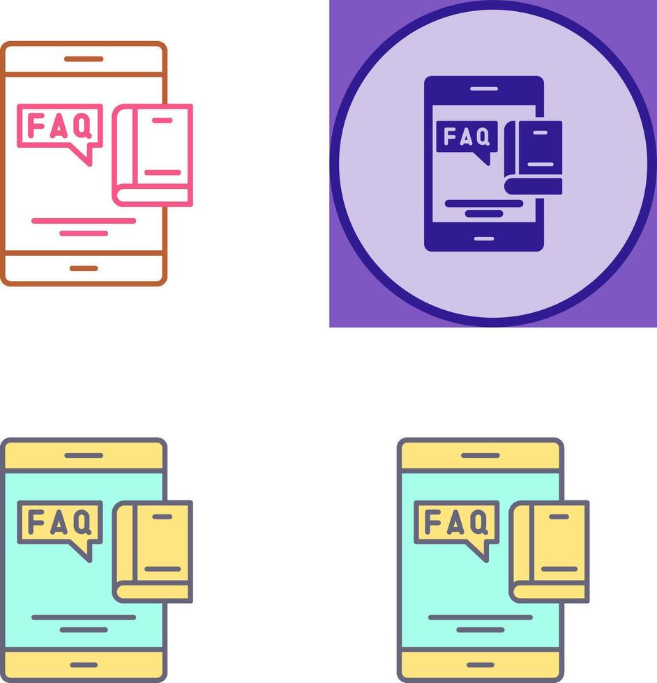 Faq Icon Design vector