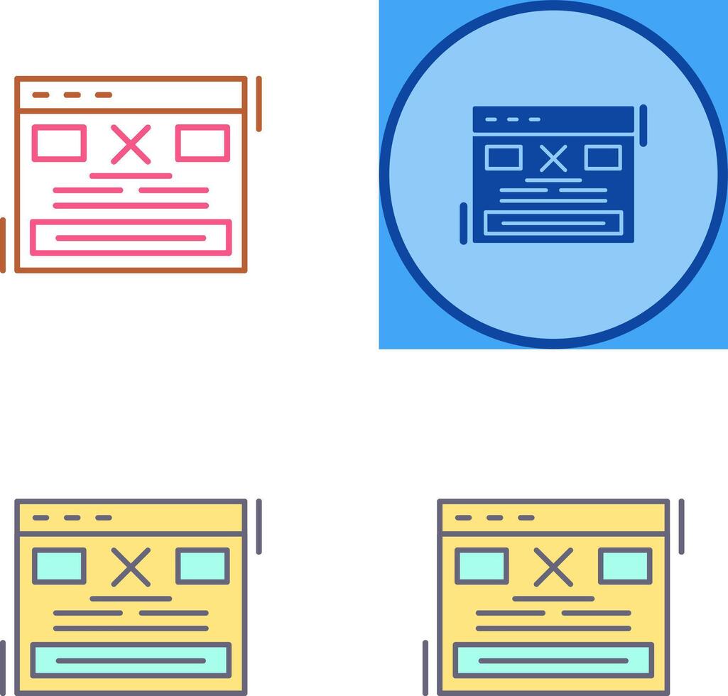 Error Icon Design vector