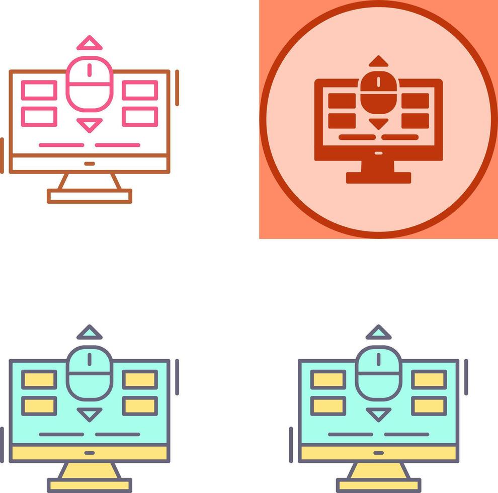 Scroll Icon Design vector