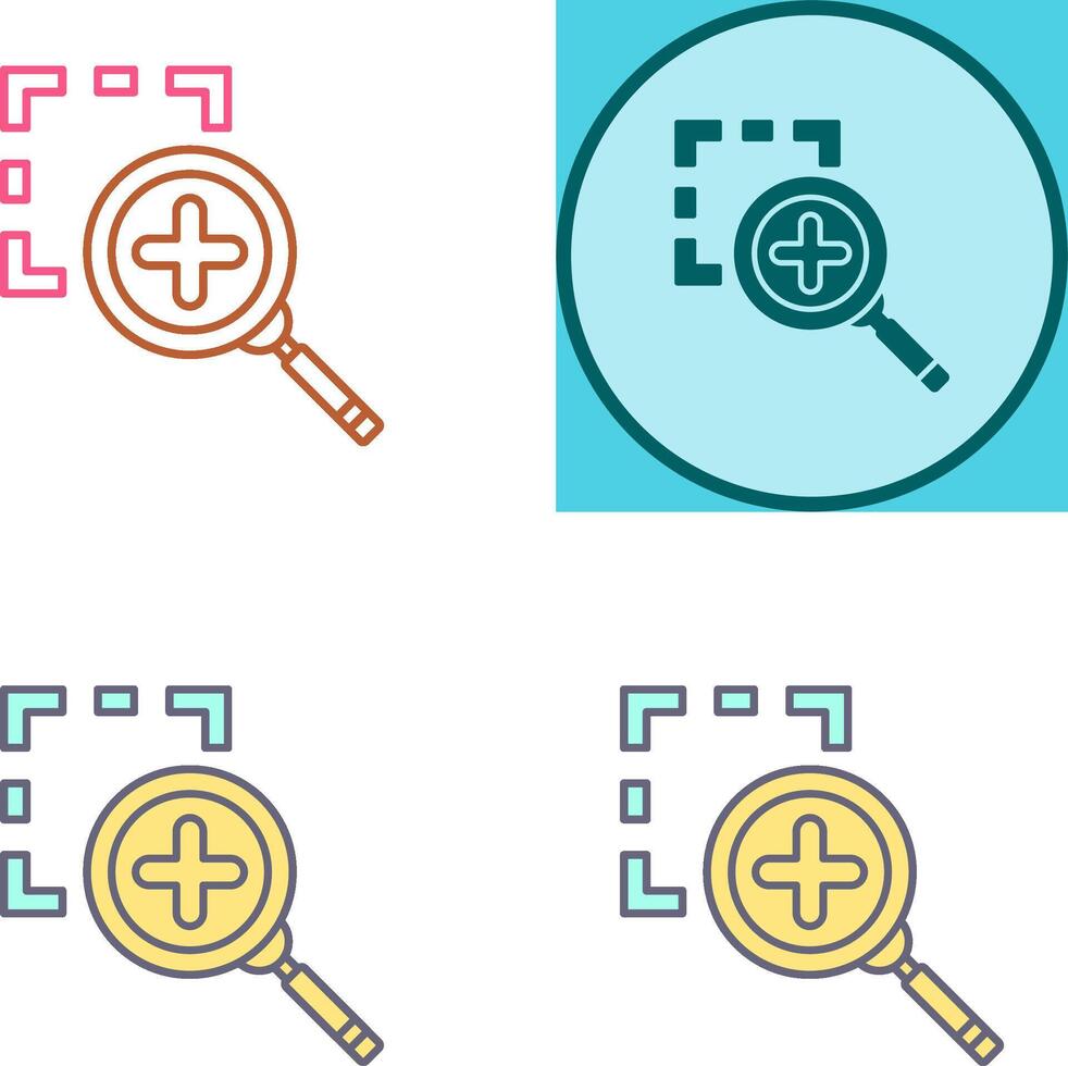 Zoom In Icon Design vector