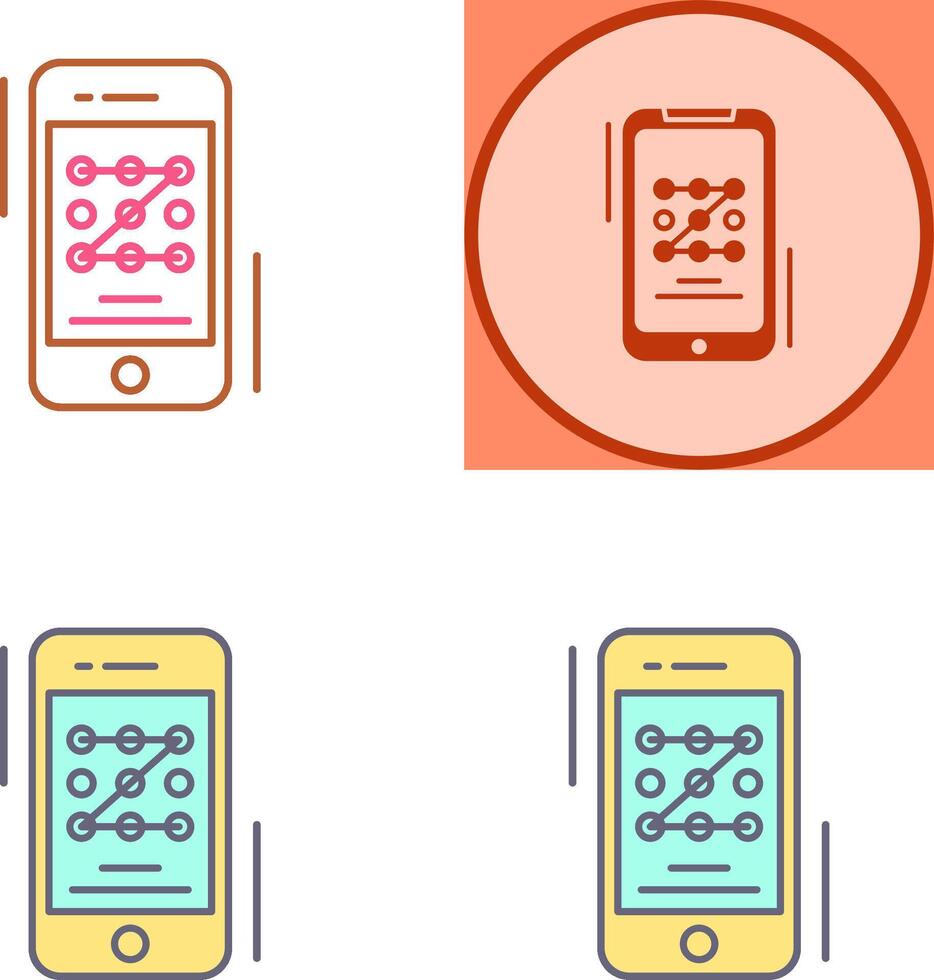 Pattern Code Icon Design vector