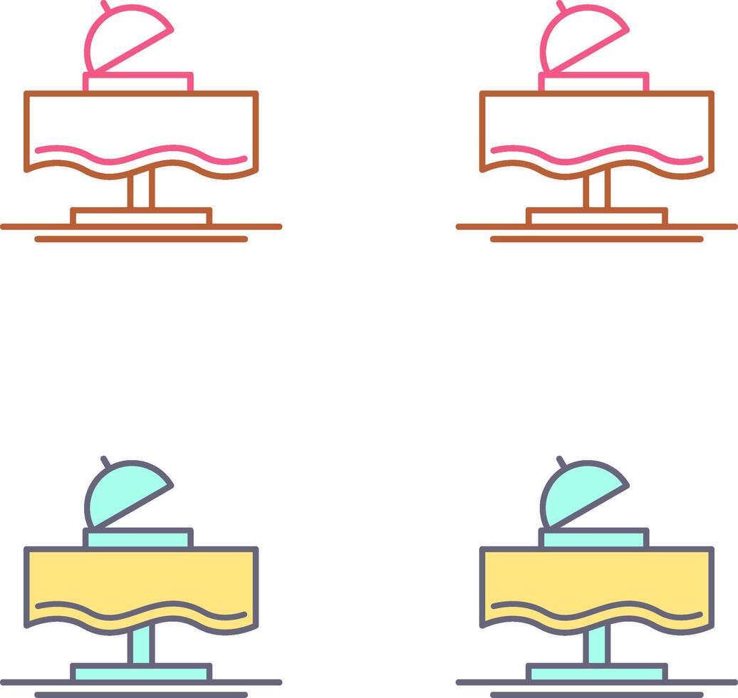 Wedding Dinner Icon Design vector