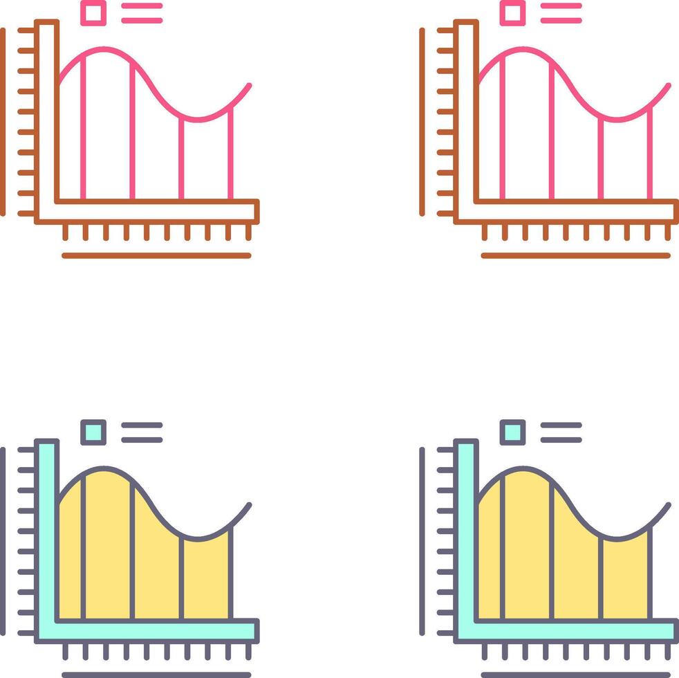 Bar Chart Icon Design vector