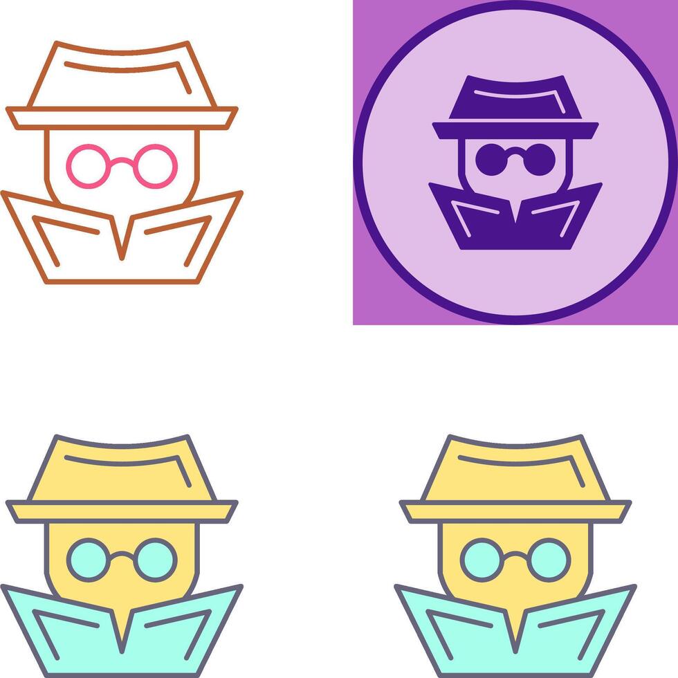 Hacker Icon Design vector