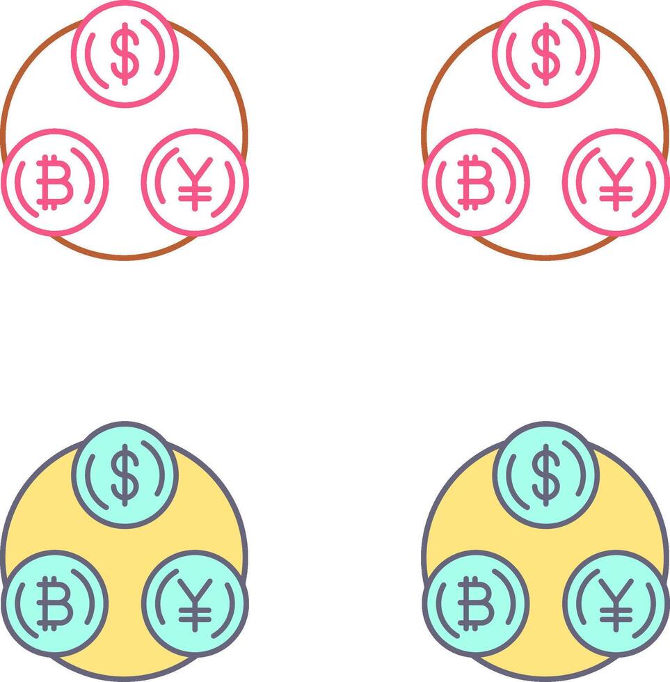 Currency Exchange Icon Design vector