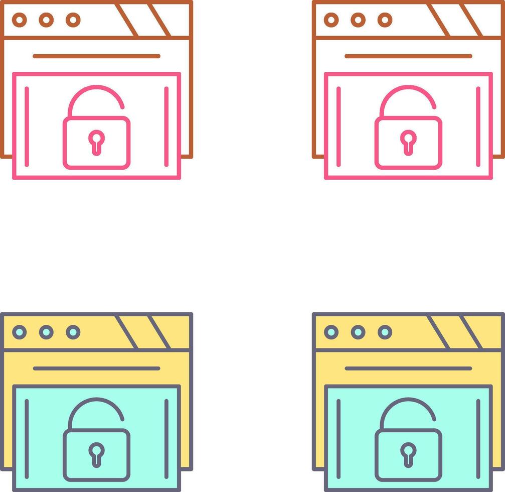 Padlock Icon Design vector