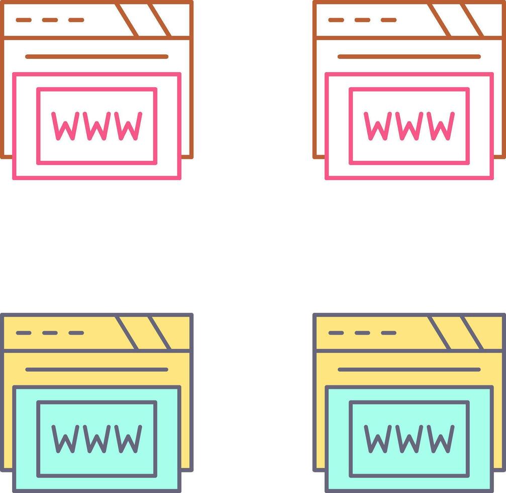 Www Icon Design vector