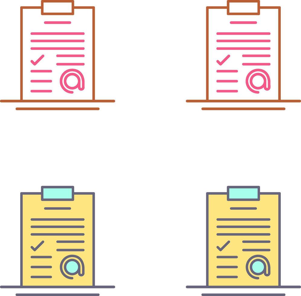 AT Sign Icon Design vector