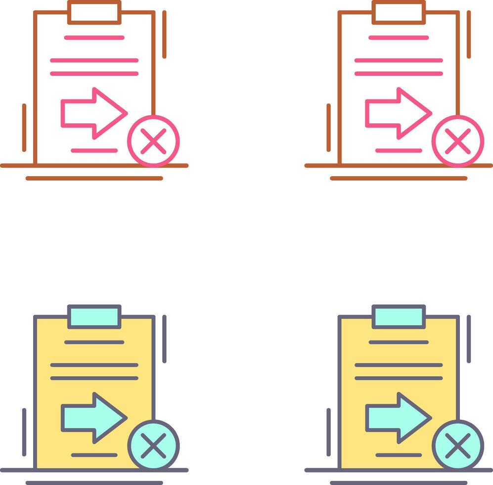 Send Failed Icon Design vector