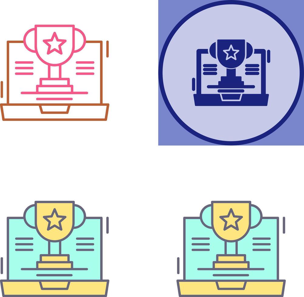 Trophy Icon Design vector