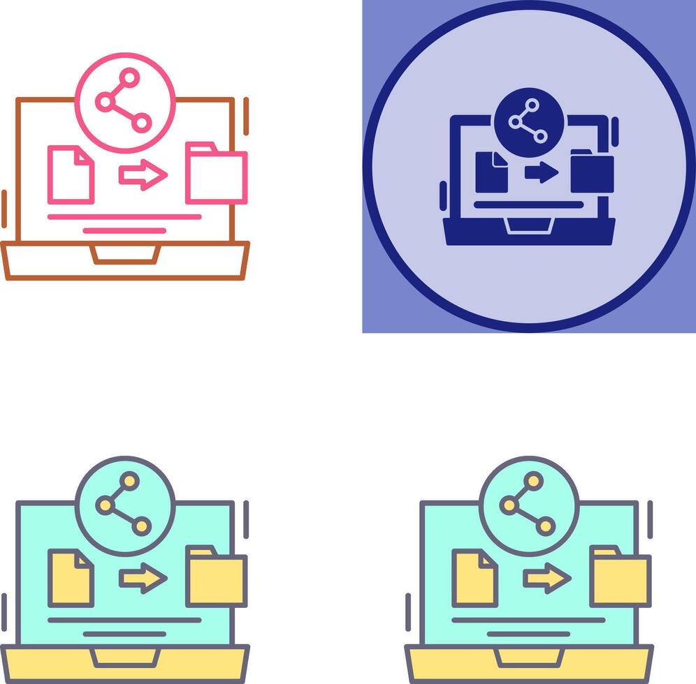 File Share Icon Design vector