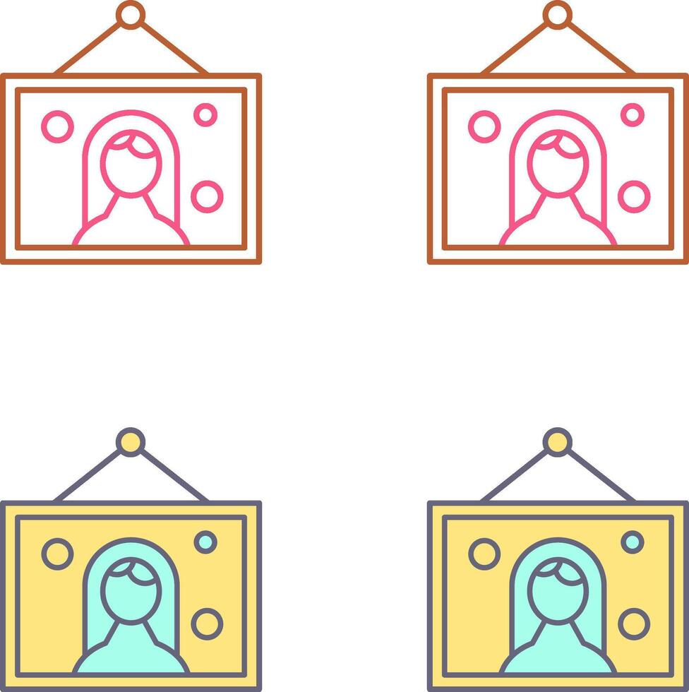 Wedding Photo Icon Design vector