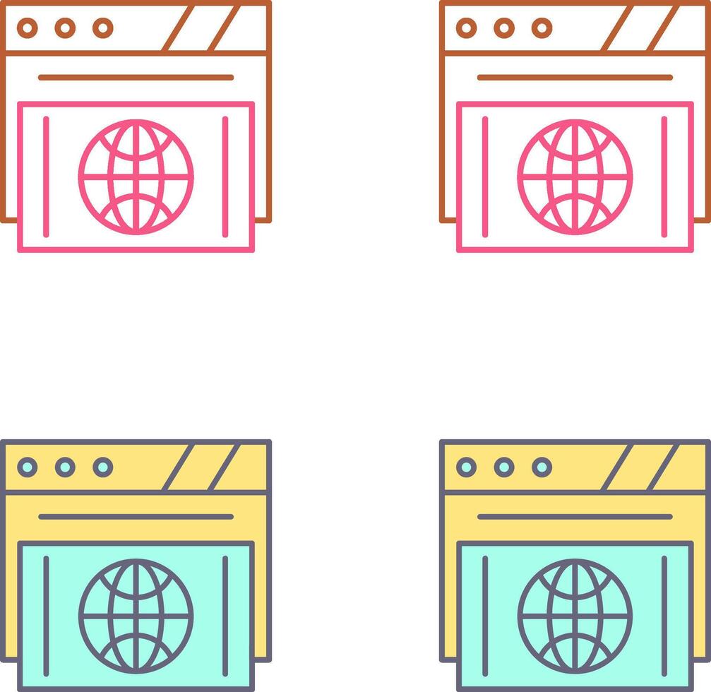 Browser Icon Design vector