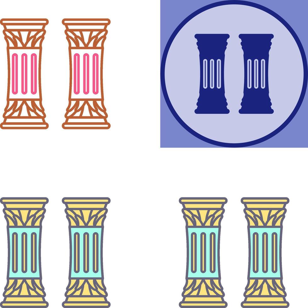 Column Icon Design vector